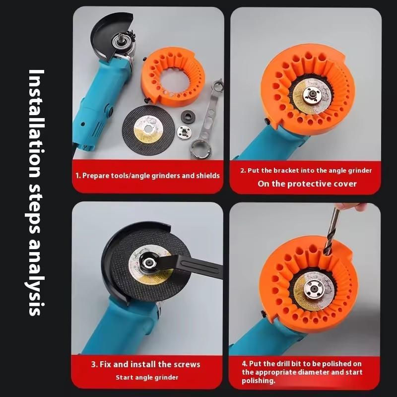 Multipurpose Drill Sharpener Tool, Multi-Size Grinding Aid for Old Drills, Essential Electric Drill Bit Sharpening Accessory