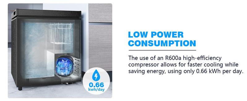 COWSAR 1.8 Cu.Ft Chest Freezer with Removable Basket and Bottom Defrost Water Drain Freestanding Top Open Door, Deep Freezer, Icebox, Cold Storage, Food Preservation, Mini Freezer with Adjustable 7 Thermostat for Home/Apartment, Black