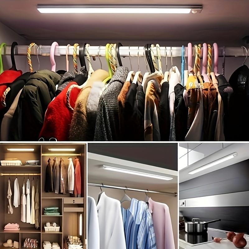 Three-Color Smart Sensor Cabinet Light, Wireless Under-Cabinet Lamp, 3 Bright Modes, Ideal for Kitchen, Hallway, Stairs, Entryway