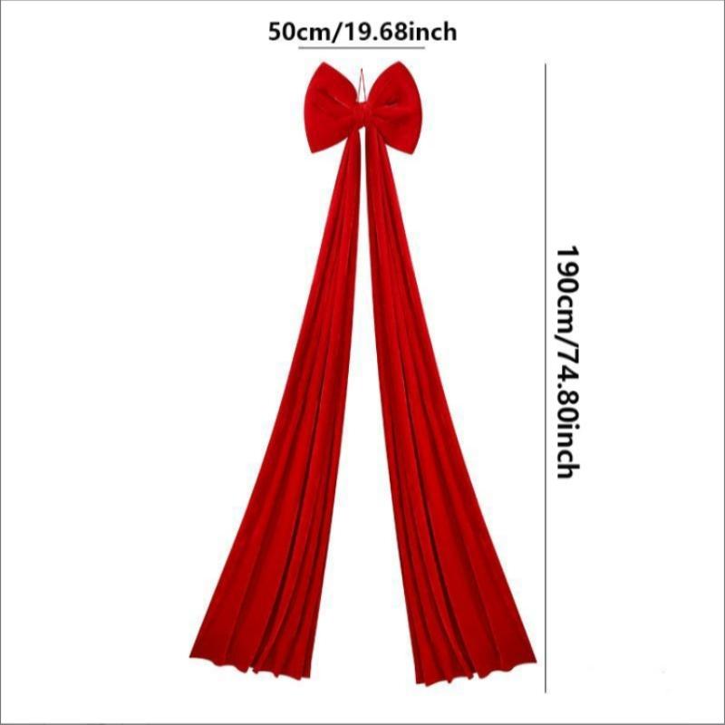 🎀 Giant Bow Christmas Tree Topper Valentine's Day, Proposal, Wedding Venue Large Bow Indoor/Outdoor Backdrop 16x19-inch Satin Ribbon Bow Suitable for Weddings, Christmas, Autumn, Birthday Parties, Home Wreaths Wall Festive Birthday Decorations