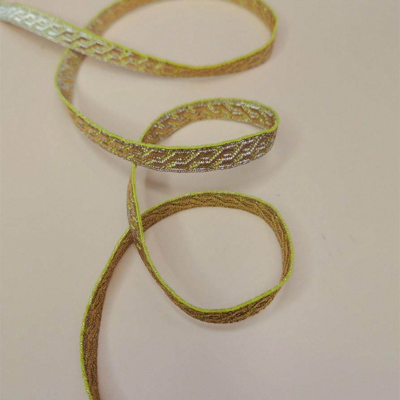 Stair Pattern Decorative Ribbon, 0.85cm X 100cm, Ideal for Band Clothing, Hats, Pins, Shoulder Patches, DIY Sewing Supplies