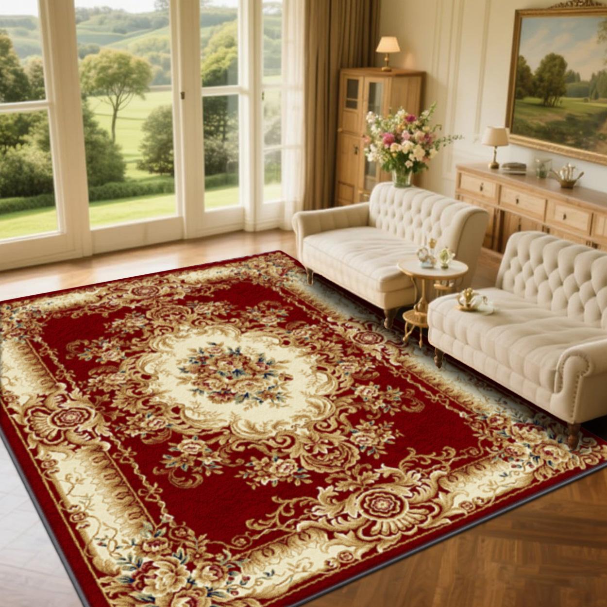 Velvet soft and comfortable patterned printed carpet, suitable for multiple scenarios, available in various sizes, soft and non-shedding.