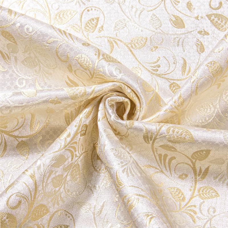 AILISUS Men's Daily Leisure Luxury Floral Champagne Gold Long Sleeve Dress Shirt Formal Casual Printed Button Down Shirts