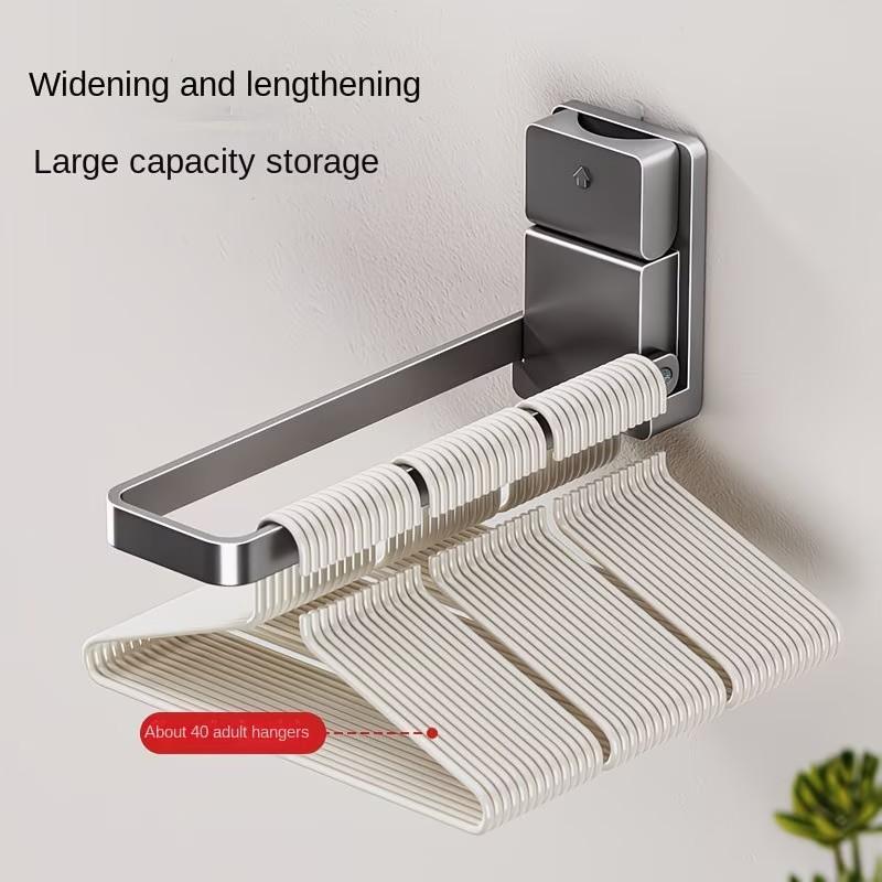 Foldable Towel Rack with Suction Cup, No-Drill Hand Towel Holder, Bathroom Organizer for Towels, Jewelry, Hairbands, Etc