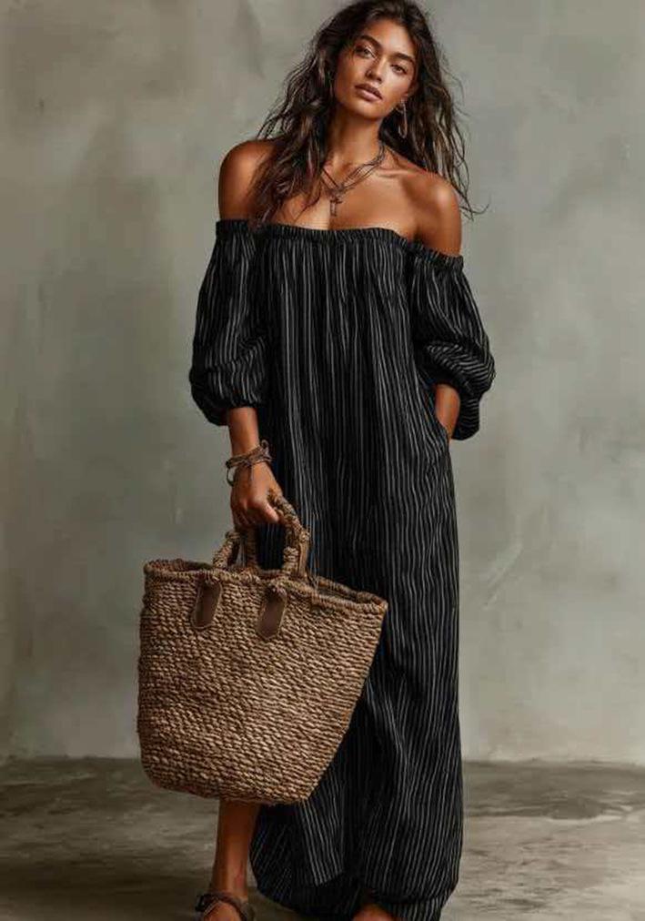 2026 Summer New Arrival: Elegant, Casual, Loose-Fit Striped Dress 2026 Summer New Arrival: Elegant, Casual, Loose-Fit Striped Dress