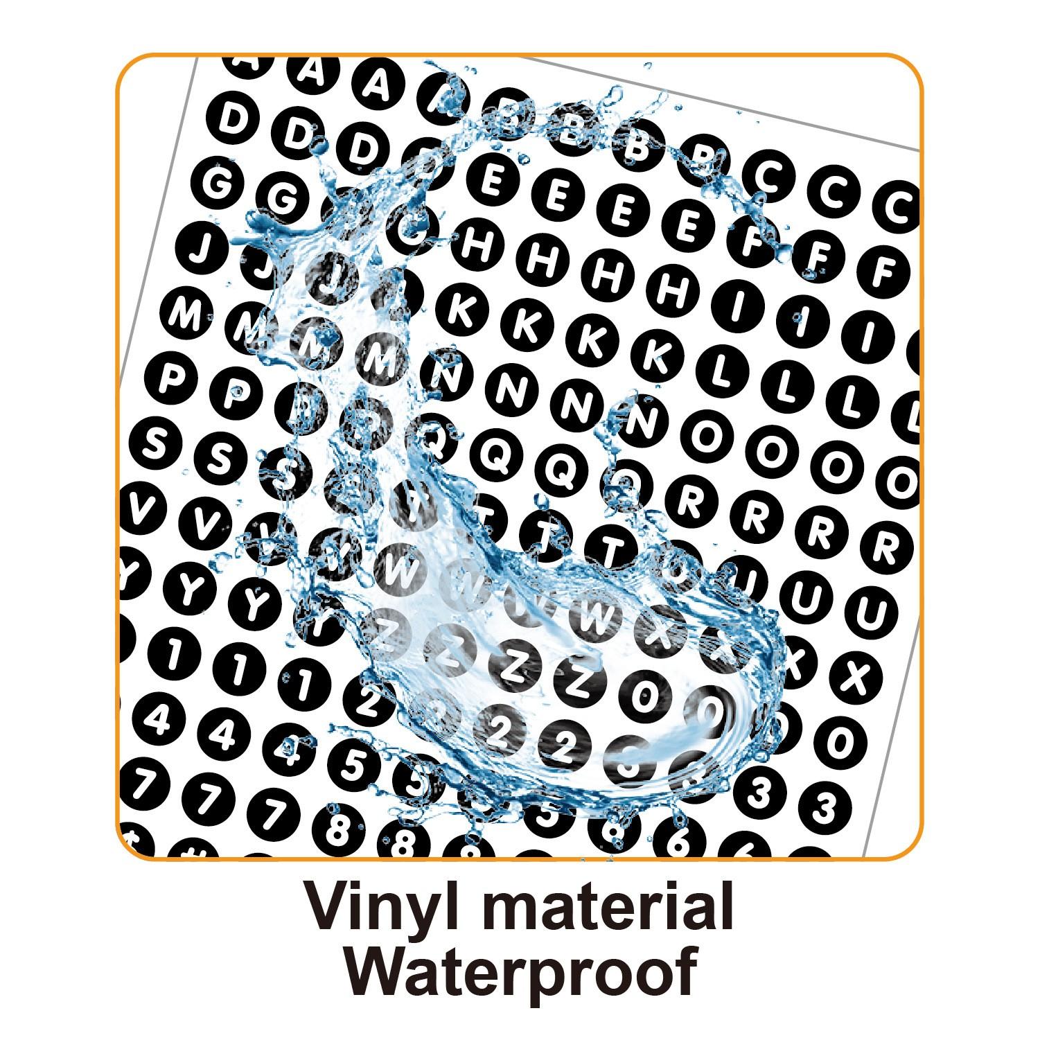 Colorful Round Alphabet Stickers Set, 6 Sheets/sheet, Waterproof 0.5-Inch Letters & Numbers, Ideal for Scrapbooking, Journaling, DIY Projects