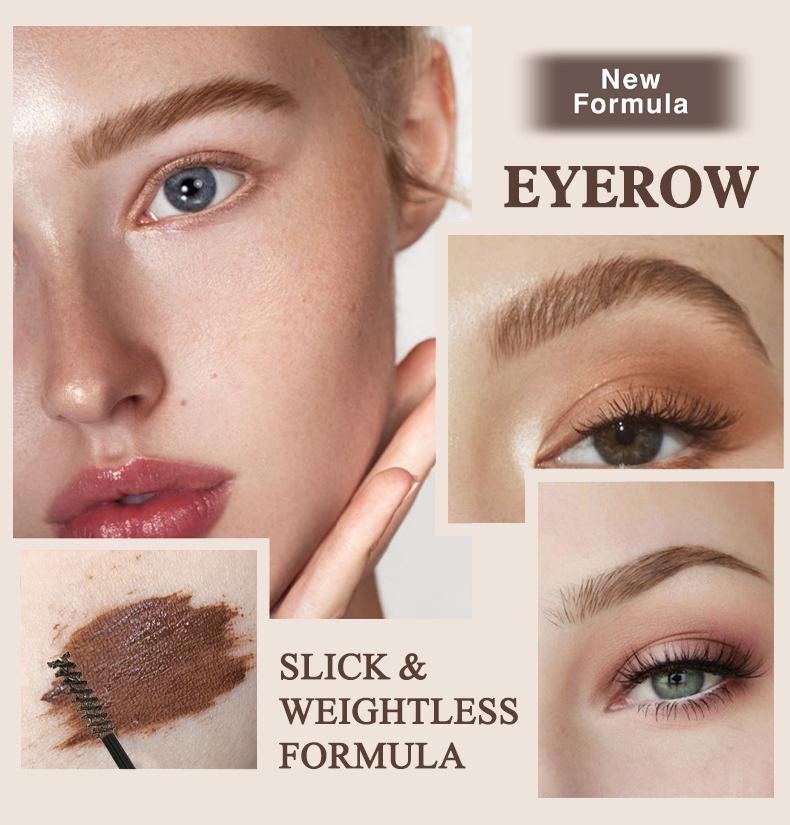 Long-Lasting Colored Eyebrow Balm, Sweatproof and Smudge-Proof, Natural Look, Non-Toxic, Single Item, Made in China