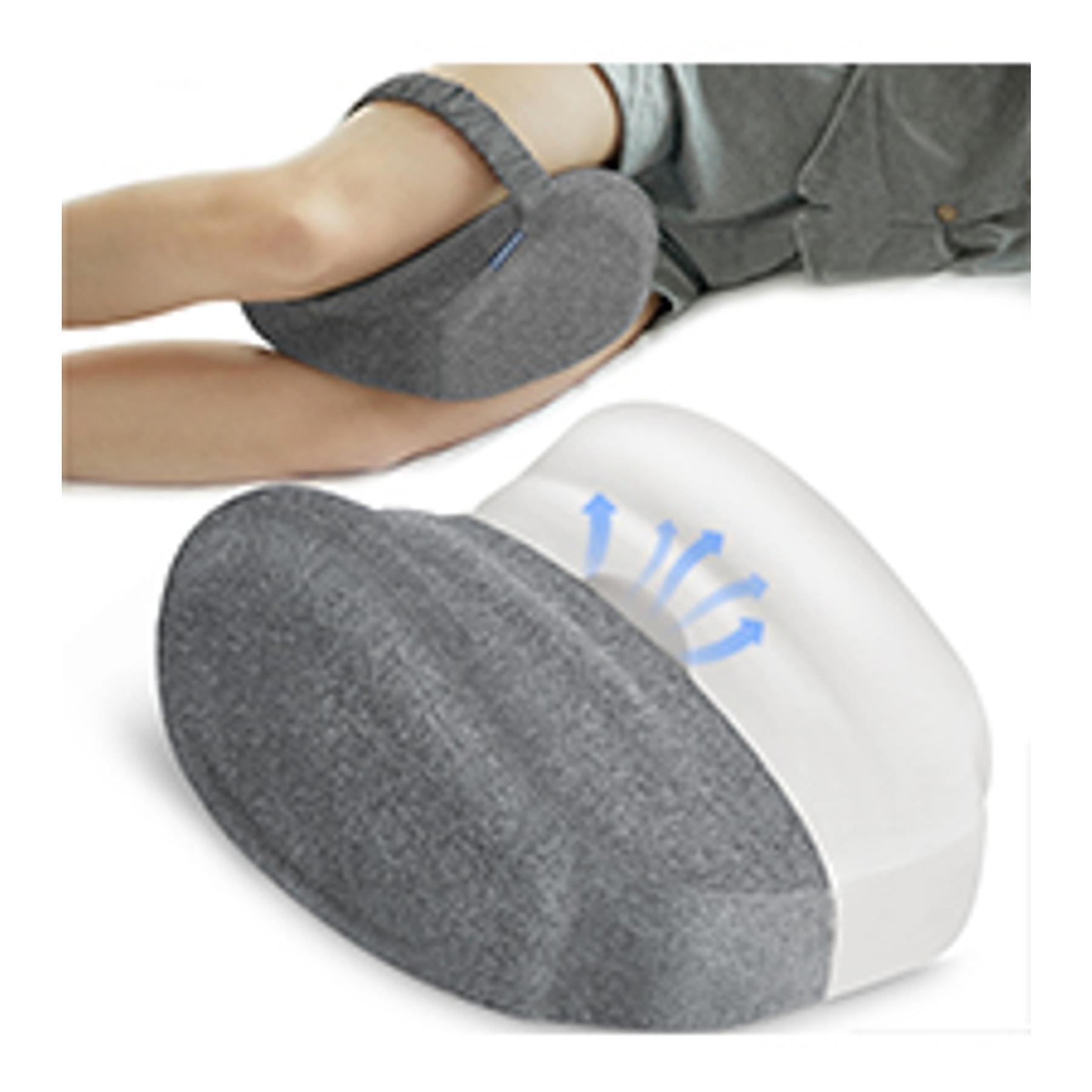 4-Height Adjustable Leg Elevation Pillows for After Surgery, Injuries, or Rest, Memory Foam Leg Pillows for Sleeping with 3 Handles and Insert Pad, Washable Velvet Cover