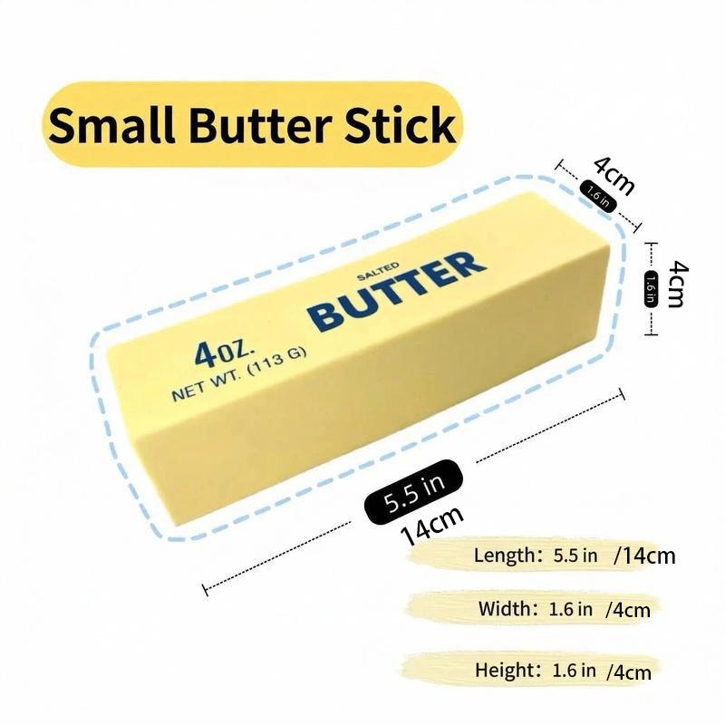 1 Ultimate Stress Relief Squeeze - A New Ultra-Soft, Slow-Rebound Butter Stick-Shaped Stress Ball - A Unique and Fun Stress Relief Toy Mimicking Real Food Shapes. The Butter Stick-Shaped Stress Ball is Extra Soft to Squeeze