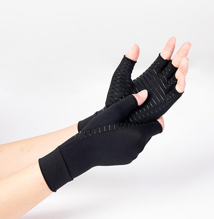 Copper Fiber Compression Gloves for Men – Fingerless Breathable Gym Gloves with Full Palm Protection, Anti-Slip Workout Gloves for Weightlifting, Cycling & Daily Use Copper Fiber Compression Gloves for Men – Fingerless Breathable Gym Gloves with Full Palm Protection, Anti-Slip Workout Gloves for Weightlifting, Cycling & Daily Use
