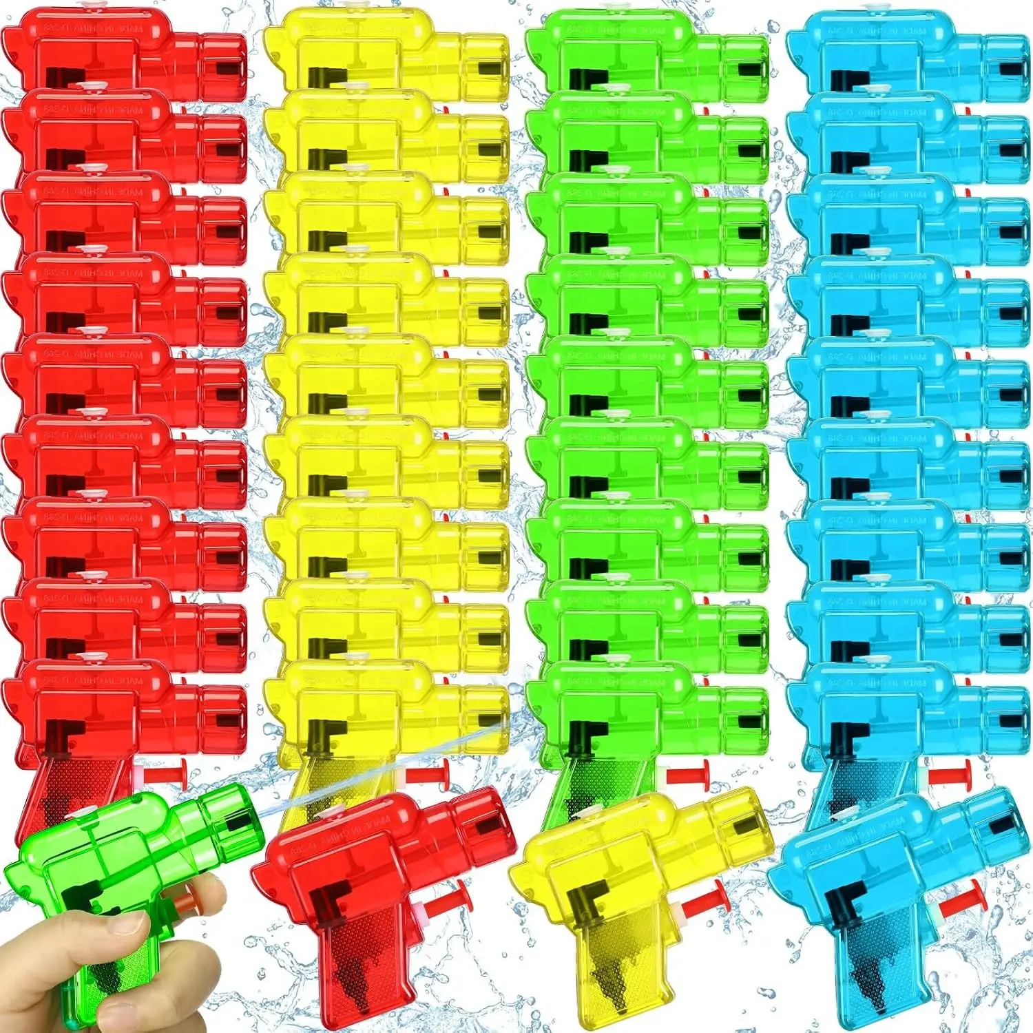 100 Pack Mini Water Gun for Boys and Girls, Colorful Water Guns Small Toy Gun Plastic Pistol for Beach, Park, Swimming Pool Party Favors