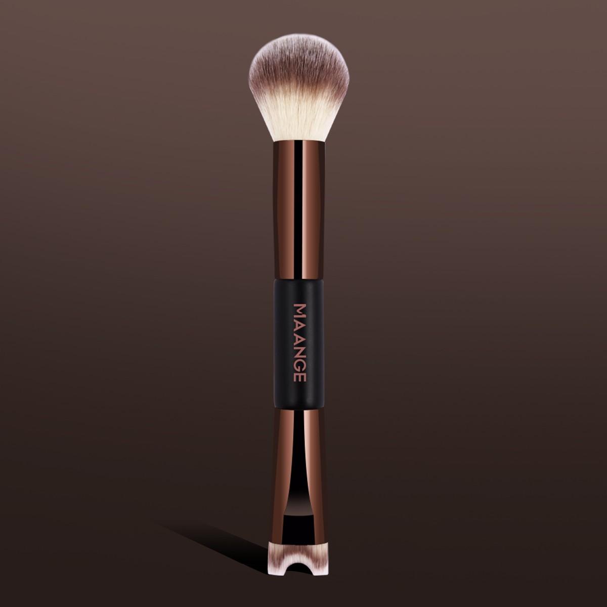Maange 10-Piece Professional Face Makeup Brush Set with Storage Bag, Ideal for Home, Travel, and Outdoor Use, Essential Makeup Tools