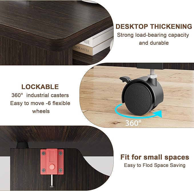 Space Saving Folding Dining Table with 2 Tier Storage-Extendable Drop Leaf Farmhouse Wood Kitchen Dining Room Tables Set for 4, Collapsible Expandable Rectangle Dinner Kitchen Office Furniture