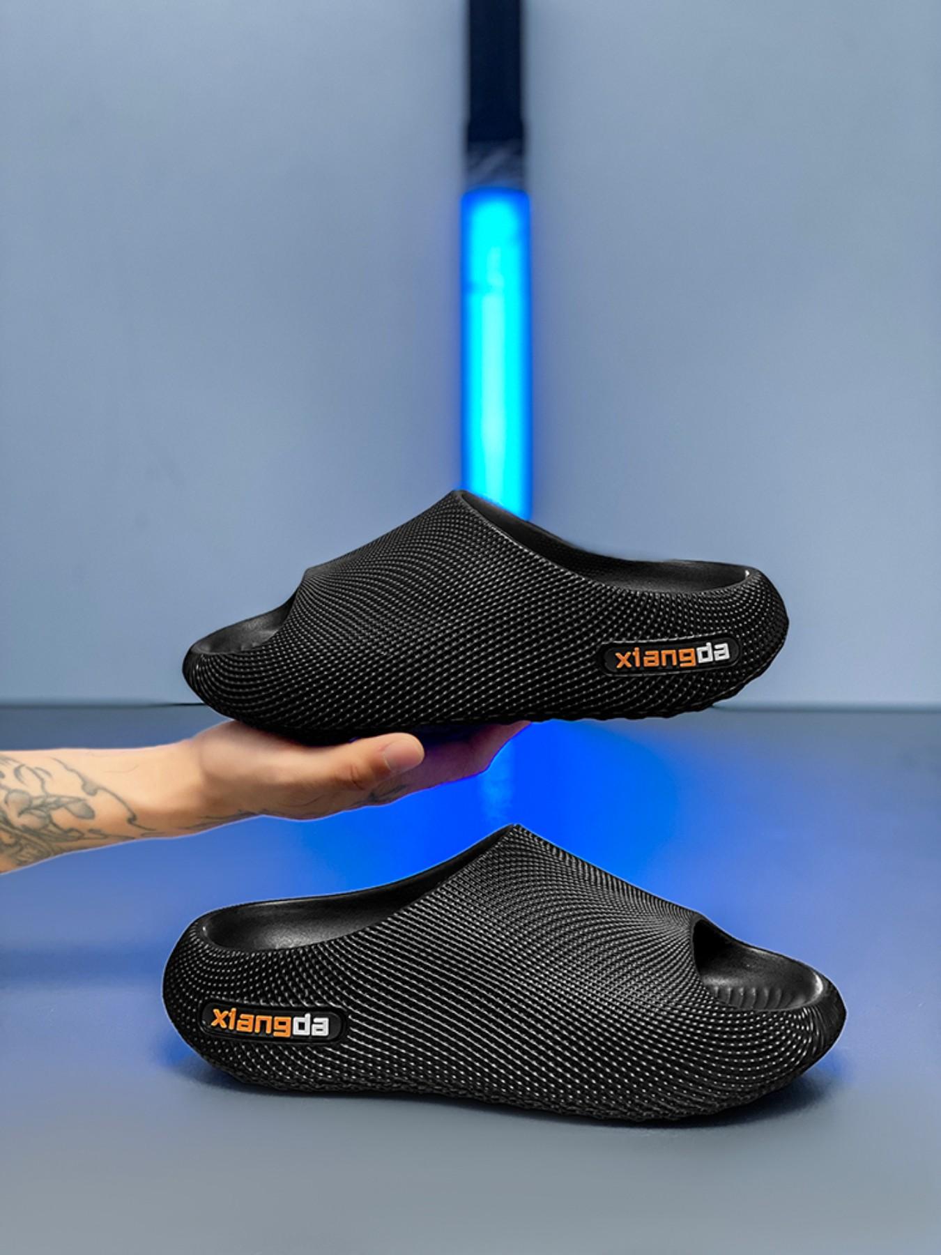 Men's Cloud Cushion Shock Absorption Arch Support Sandals, Soft Elastic Feel, Outdoor & Home Wear, Anti-Slip Beach Slippers