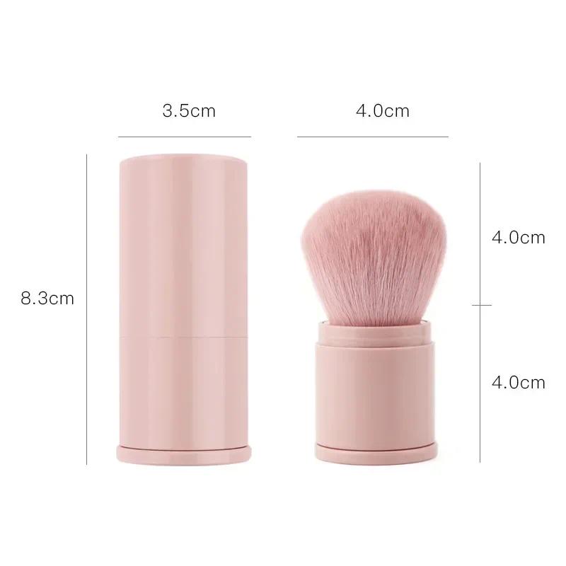 Quality Portable Mini Retractable Blush Brush Soft Loose Powder Foundation Makeup Brush Multi Functional Nail Beauty Makeup Tool