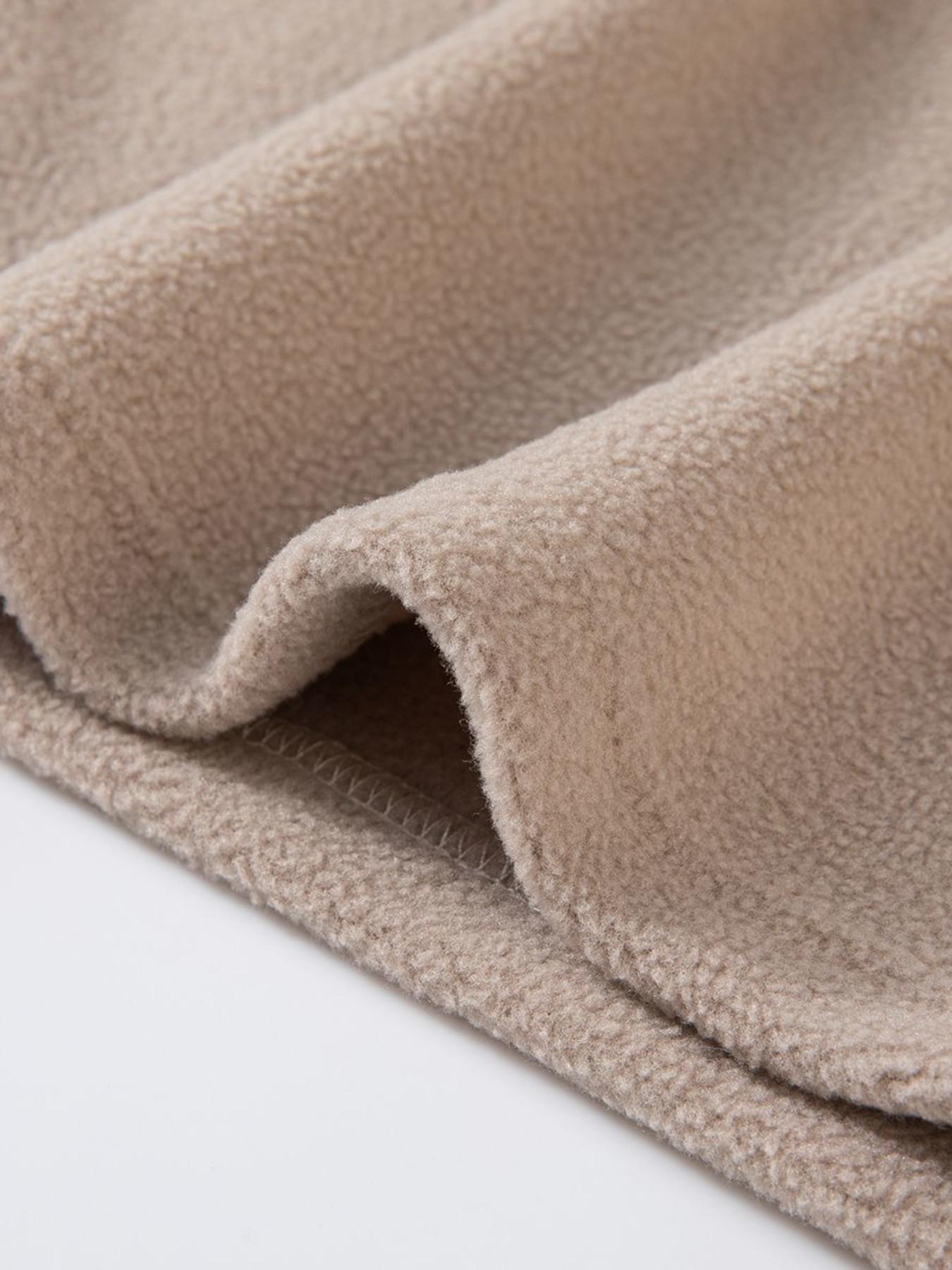 Unisex Kids Sweatshirt, Warm Casual Top, Polyester Fabric, Solid Color Design, Spring & Fall Wear, Suitable for Ages 1-8 Years