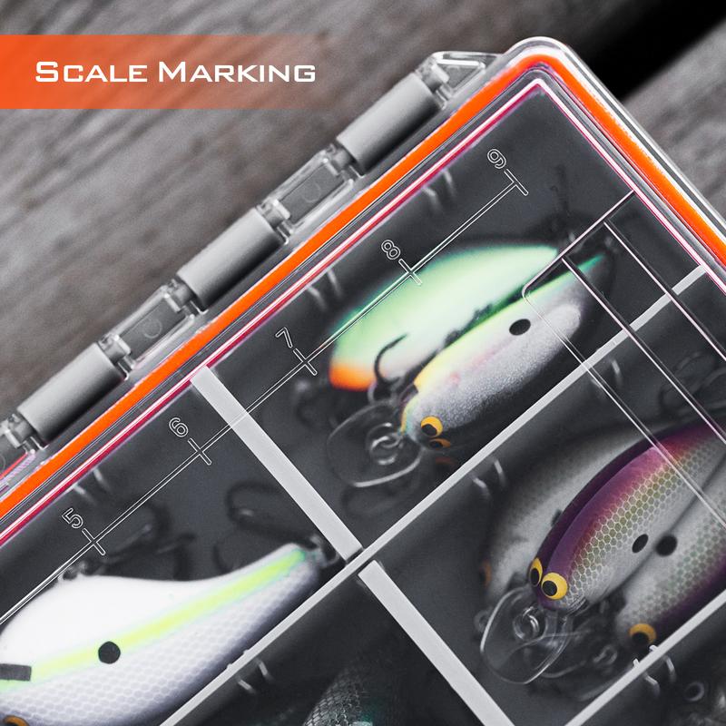 KastKing HyperSeal Waterproof Fishing Tackle Box, Waterproof 3600 and 3700 Tackle Trays, Organizer with Removable Dividers, Lure Box and Terminal Tackle Storage