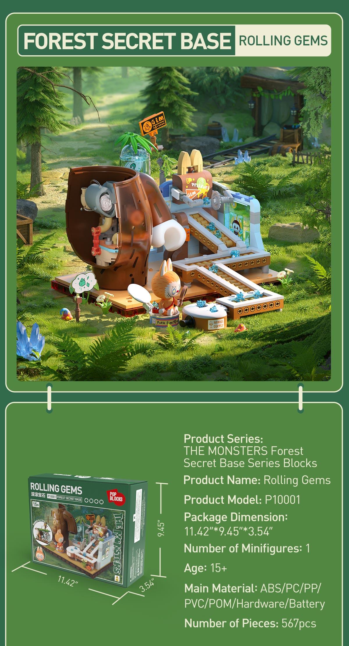 POP MART THE MONSTERS Forest Secret Base Series Blocks Part 1
