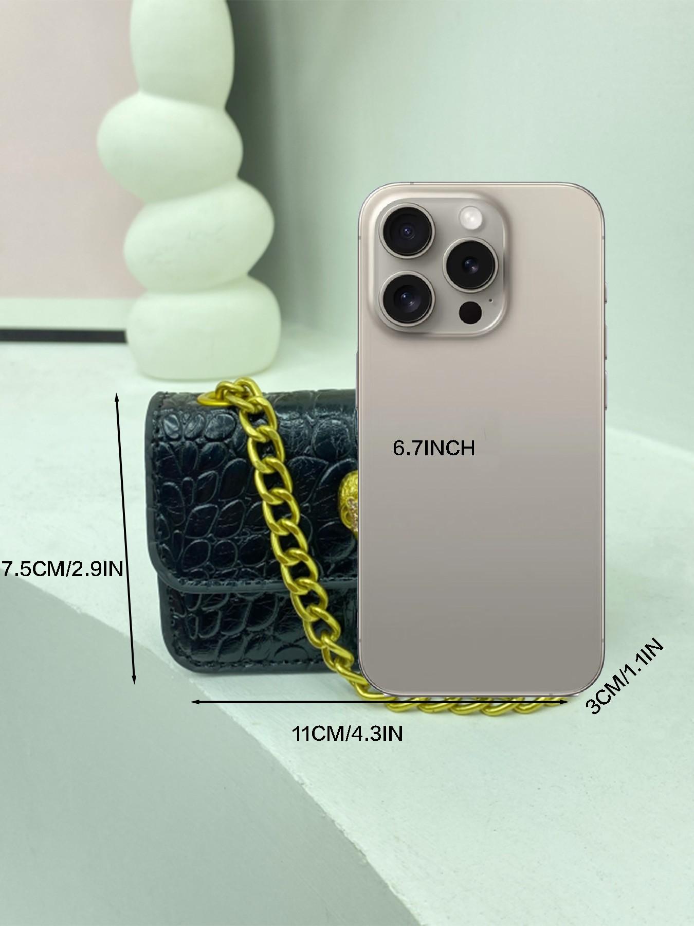 Elegant Mini Crossbody Shoulder Bag for Women, Magnetic Closure, Letter Pattern, Versatile Daily Use, Travel, Commute