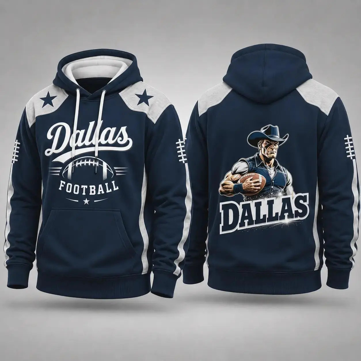 Unisex City Game Day Hoodie, Color‑Block Pullover Sweatshirt With Double‑Sided Retro City Graphic Print, 32 City‑Style Options, Casual Sport Fan Apparel, Ideal Game‑Day Gift For Football Lovers