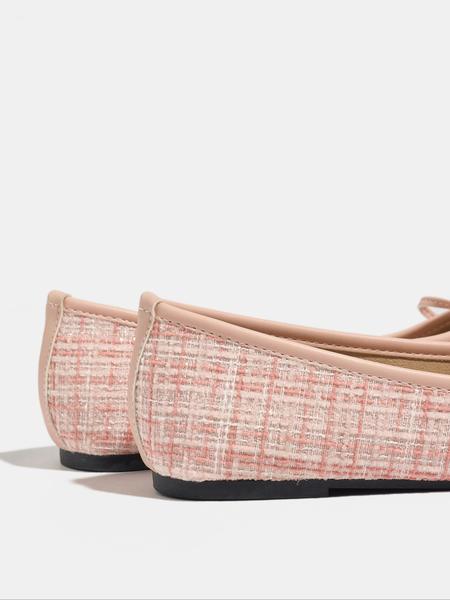 Women's Round Toe Slip-On Ballet Flats, Fashion Flat Shoes, Soft Sole Comfortable Casual Shoes, Elegant Bow Design, Perfect for Walking & Shopping