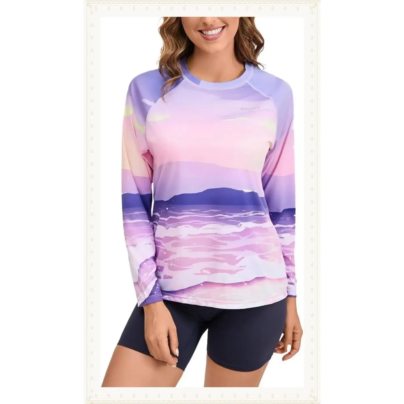 Women's Rash Guard UPF 50+ Quick Dry UV Protection Swim Shirt Long Sleeve SPF Sun Shirts for WomenGift