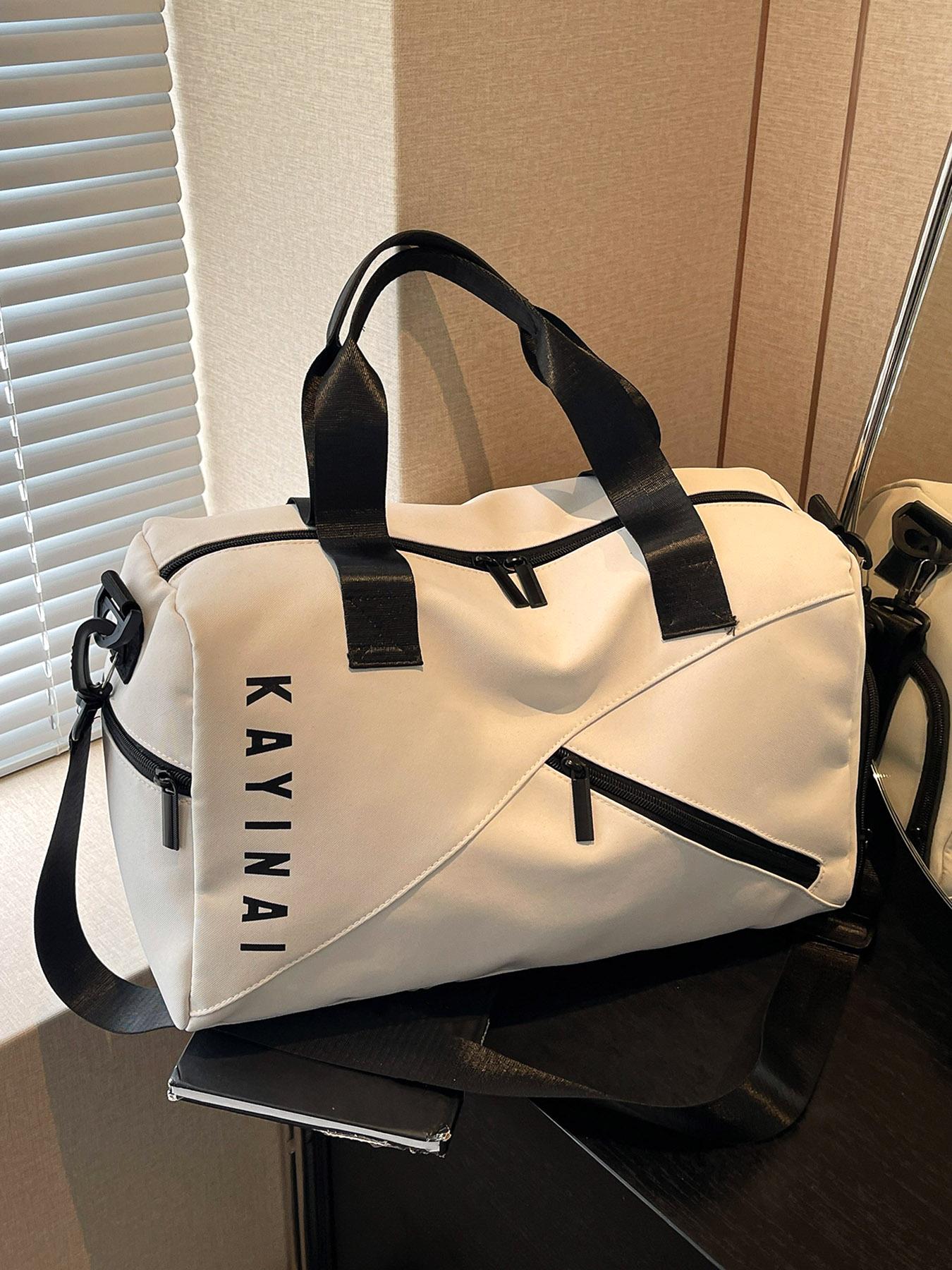 Fashion Simplicity Travel Bag Personality fashion simplicity contrast color one-shoulder  main image 4