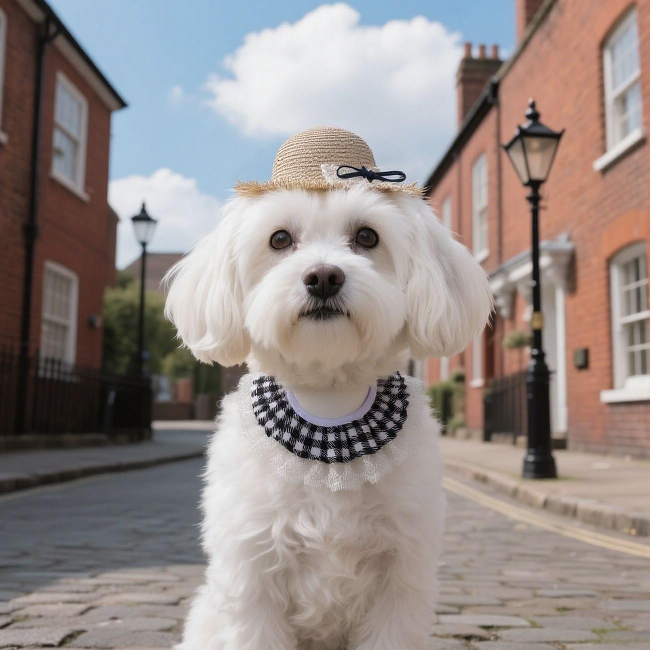 Porch Decor Goose Summer Two-Piece Decorative Outfit — Straw Hat & Lace Plaid Scarf — Suitable for 23-Inch Lawn Decor Geese (Garden & Yard Decoration)