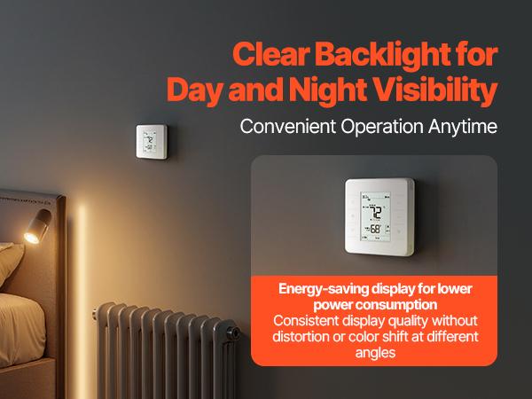 VEVOR 7-Day Programmable Thermostat, Home Thermostats for Heat Pump, Air Conditioner, Underfloor Heating, LED Screen with Backlight 1Cool+1Heat, Energy-Efficient, Wide Temp Range, White VEVOR 7-Day Programmable Thermostat, Home Thermostats for Heat Pump, Air Conditioner, Underfloor Heating, LED Screen with Backlight 1Cool+1Heat, Energy-Efficient, Wide Temp Range, White