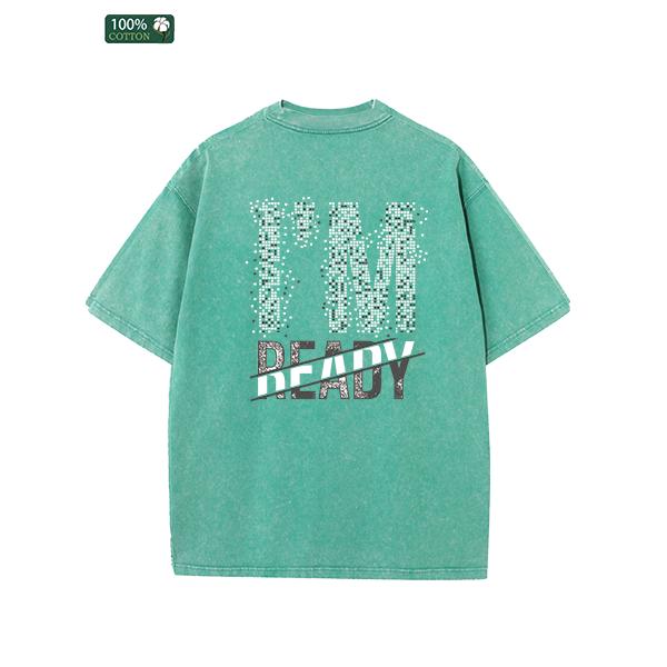 All-Season Men's Tshirts, Printed Men's Fashion, High-quality Heavy Washed Tee, Round Neck Loose Large Size Men's Short Sleeves Graphic Top.