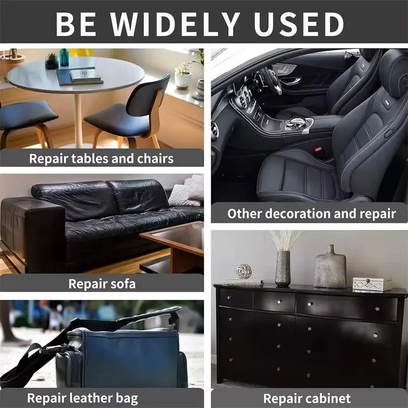 Waterproof christmas Decor Stickers 20x54inch Sofa Leather Repair Patch Self Adhesive PU Reupholster Sticker Large Leather Patches for Car Seat Furniture Fix Textured