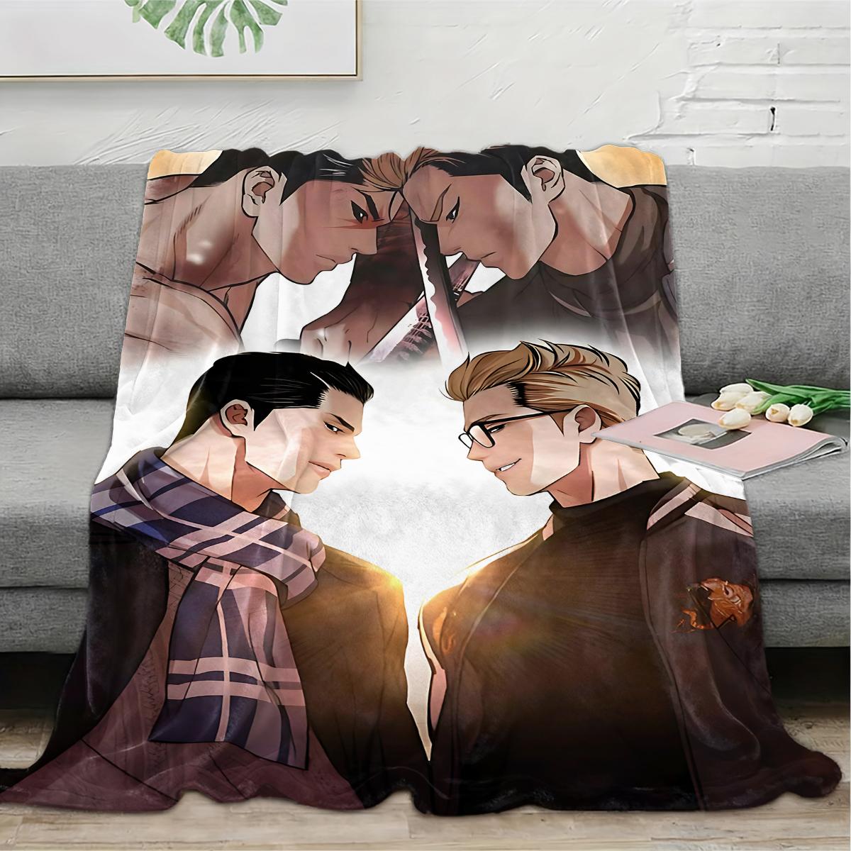 Lookism creativity  flannel blanket, exclusive gift for home, office, camping travel, personalized pattern design, modern style, soft texture