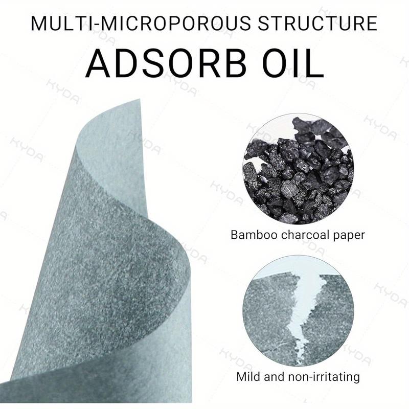 Portable Oil-absorbing Paper, 200pcs Compact Facial Oil-absorbing Pads with MirrorFacial Oil-absorbing Pads, Skincare SuppliesBirthday Gifts, Christmas Gift