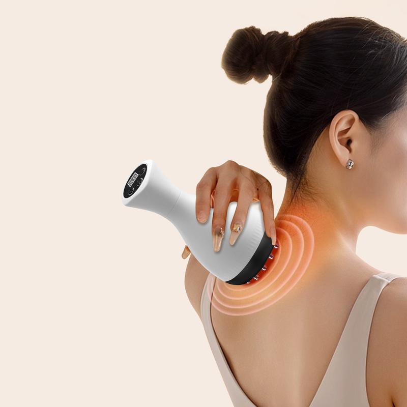 [Renhui] lymphatic  brushElectric Meridian Massager - Full Body Abdomen, Leg, Back and Shoulder Massage, USB Charging TPE Muscle Soothing, Portable Blood Circulation Assistance, Holiday Gifts for Parents, Home Fitness Tools