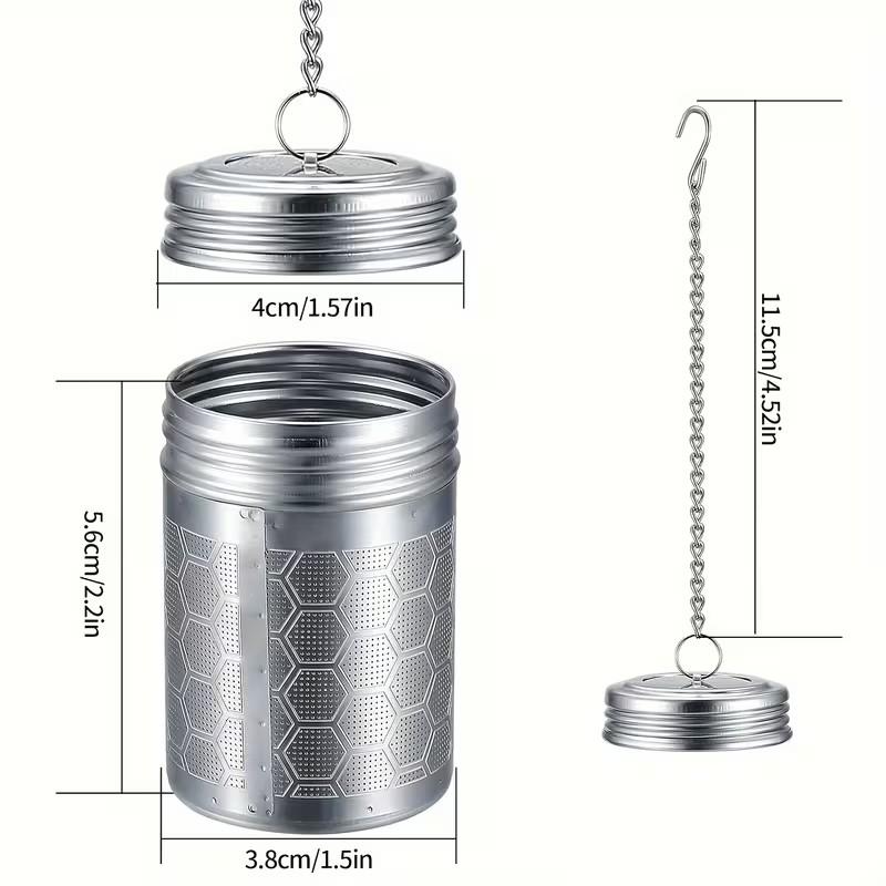 Stainless Steel Tea Strainer with Fine Mesh, 304 Stainless Steel for, Herbal Teas, Durable, Easy to Clean, No Rust