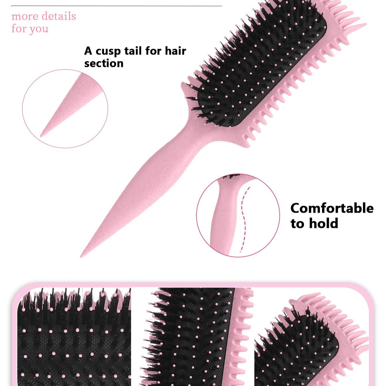 High Crown Volumizing Comb, Three-In-One Air Cushion Hair Massage Comb, Split End Comb, Knot-Free, Lazy Hair Brush, Tiktok Trendy