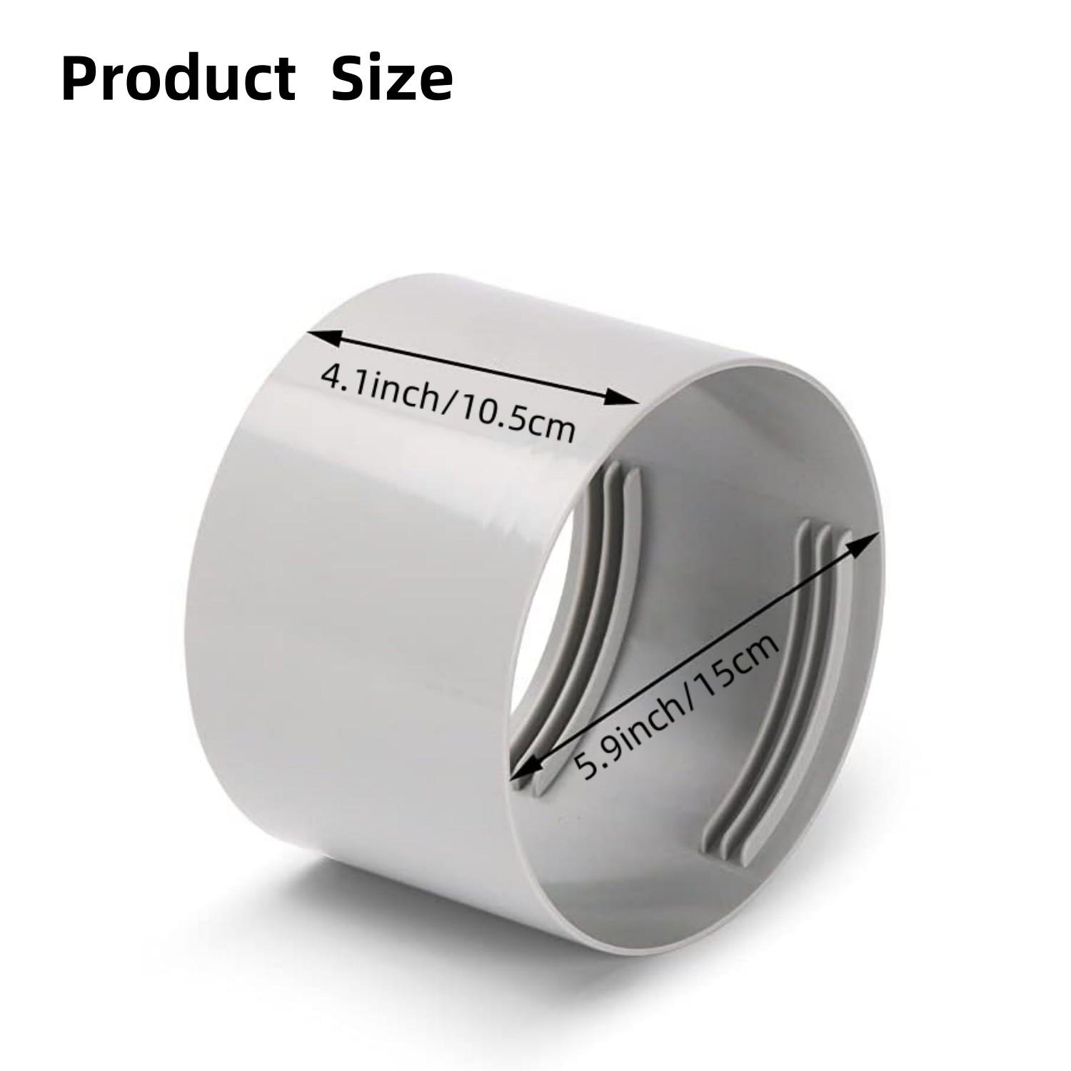 5.9-Inch/15cm Air Conditioner Hose Connector, AC Hose Coupler, Easy Installation Portable Ac Exhaust Pipe Adapter, Compatible with Clockwise and Counterclockwise Threads, Aircon Accessories