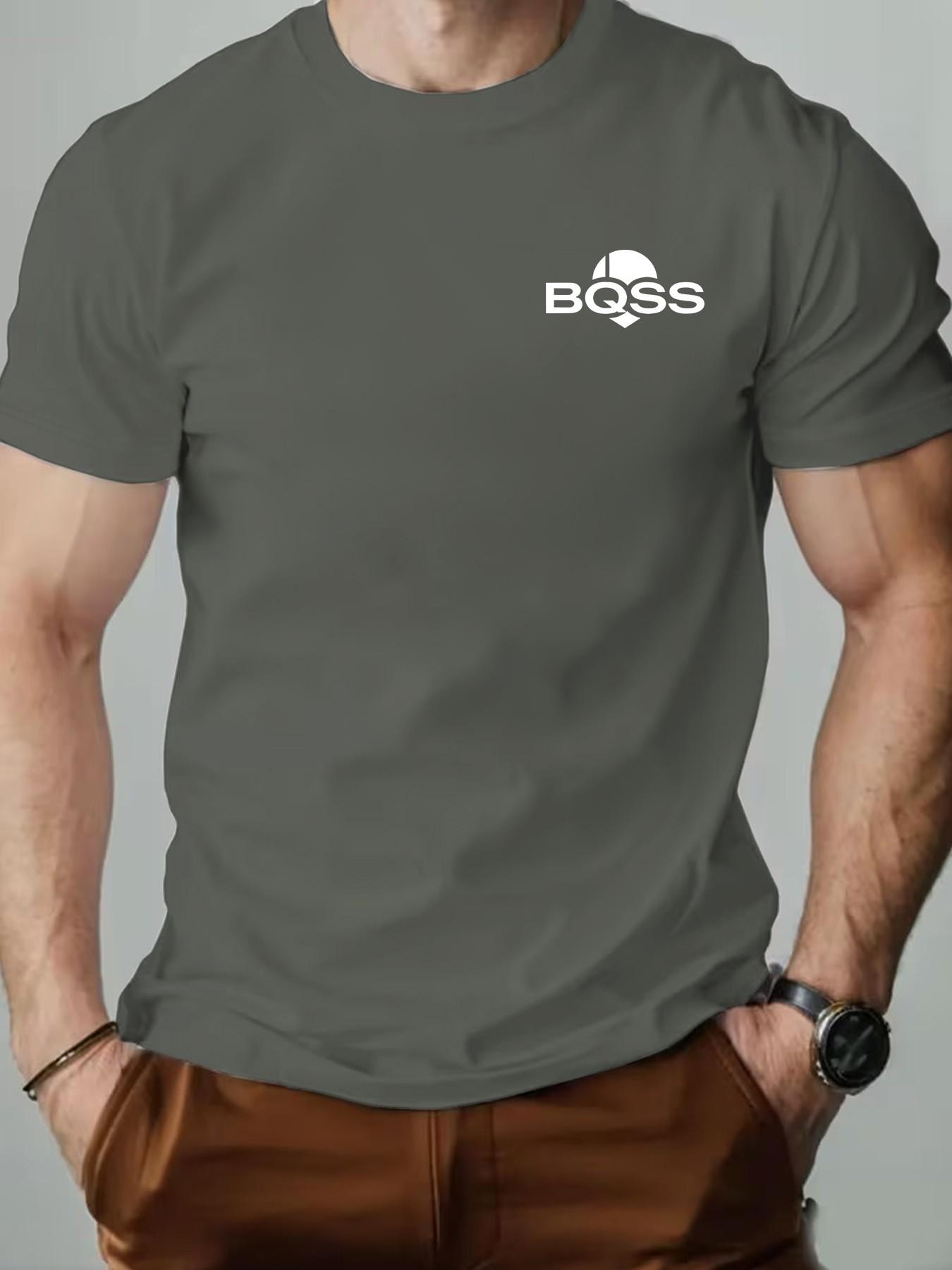 Men's Casual Long Sleeve Slim Fit T-Shirt, Geometric Pattern, Business & Gym Wear, Street Style, Daily Commute, Versatile Top