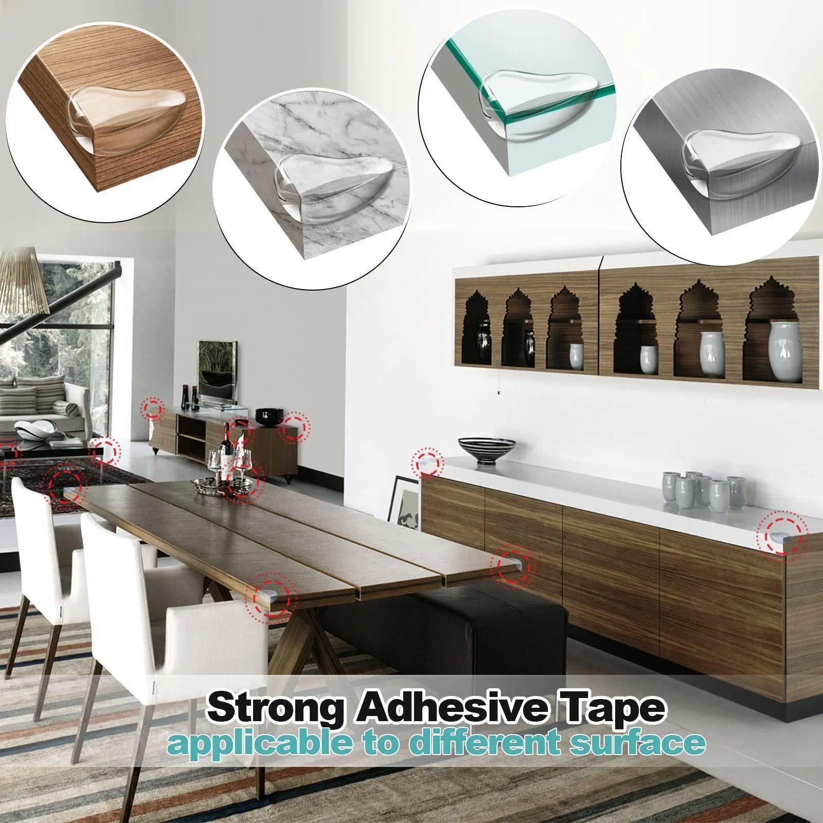 30pcs Furniture Edge&Corner Protection Guards, Summer Clear Anti-collision Corner Protector for Little and Adults,Table Crib Fireplace Safety Protection Corner Pads