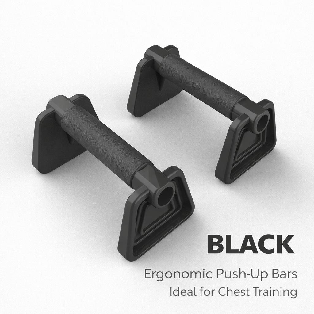 Home Fitness Push Up Bars Set – Ergonomic H‑Shape Push‑Up Handles for Chest, Arms & Shoulders | Adjustable Compact Workout Equipment for Men & Women | Durable PP Material, 4 Colors (Pink, Purple, Grey, Black)