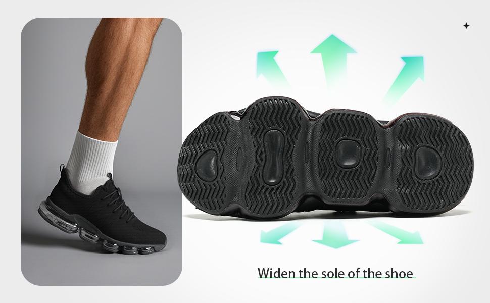 Mens Air Cushion Running Shoes Lightweight Breathable for Treadmill Wear,Cushion Casual Mesh Walking Fashion Sneakers for Daily Wear,Tennis Breathable Sport Gym Fitness Cross Trainers