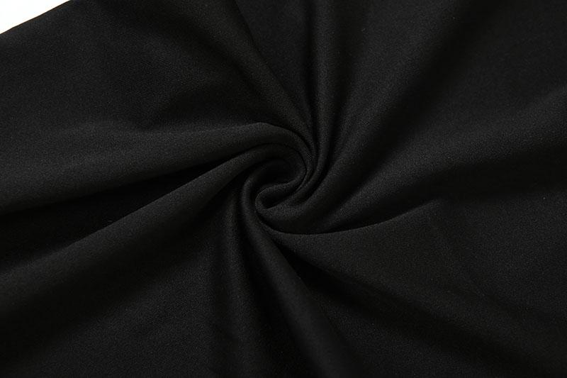 DOUCIU Nightclub Bar Music Festival Sexy Hot Street Personality Cool Women'S Thin Solid Color See Though Cross Shaped Halter Neck Long Jumpsuit