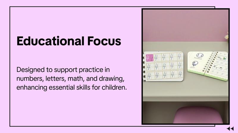 Magic Practice Scribe Book Set, 1 Set Reusable Number & Letter & Math & Drawing Practice Scribe Book with Pen & Refill & Pencil Grip, Gift for Friend Family, Learning Materials