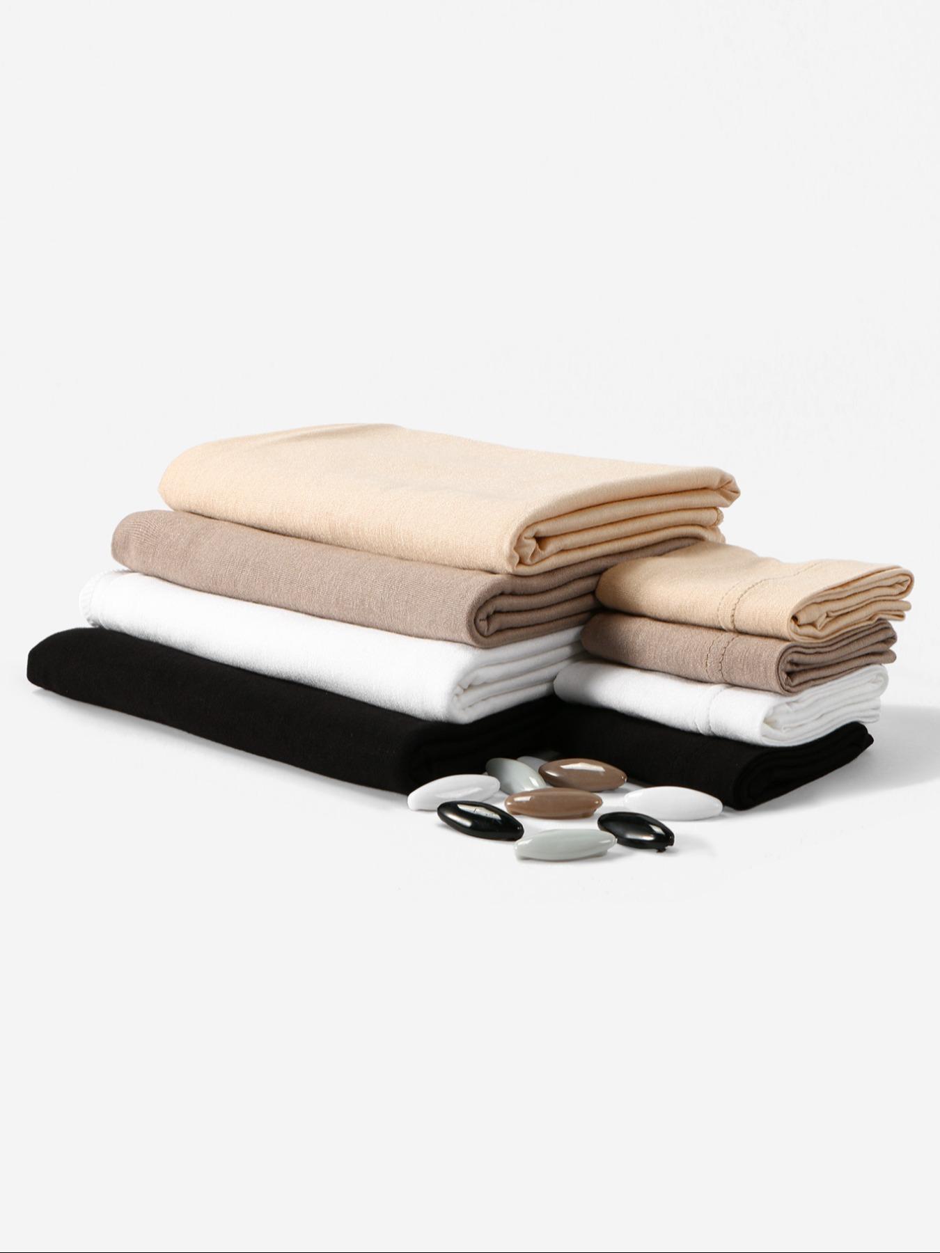 8pc Fashion Gift Box Set, 4pc Elegant Turban Hijab & 4pc Tube Hat Sleep Cap, Soft Breathable Fabric, Suitable for All Seasons, Perfect Gift