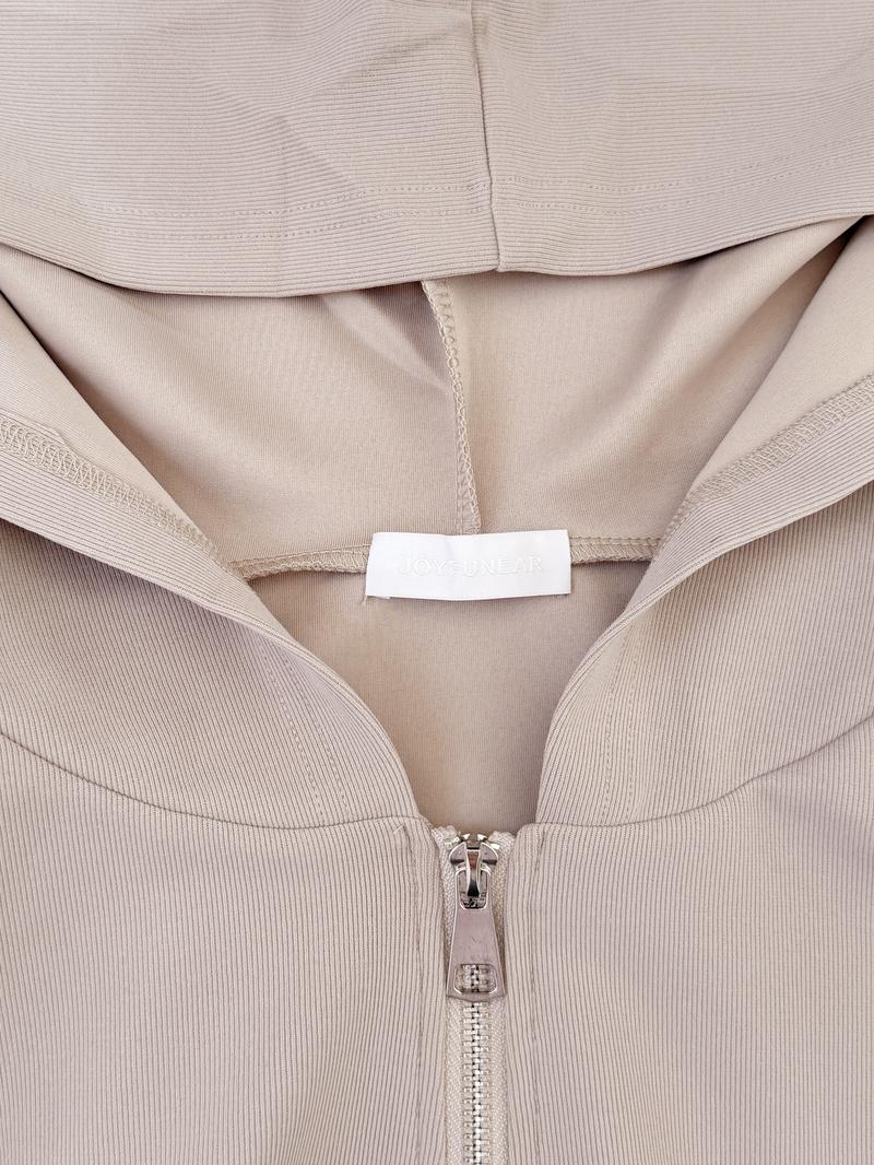 Joyfunear Women's spring and summer casual hooded top and pants two-piece set Joyfunear Women's spring and summer casual hooded top and pants two-piece set