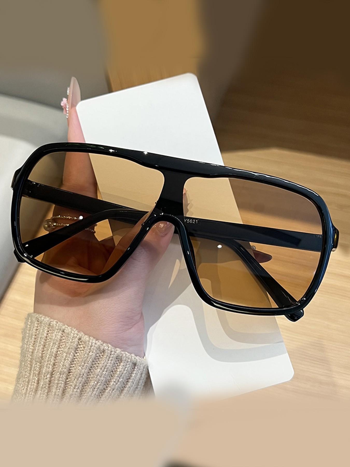 Square Frame Men's Sunglasses, Outdoor Sports Protective Glasses, Women's Cycling Sunglasses, All Seasons Casual Style