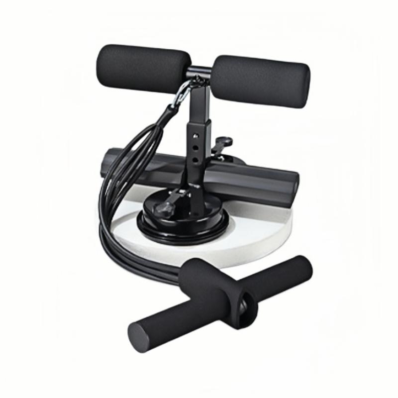 Abdominal Crunch Helper with Handle and Dual Suction Cups, Strong Suction Waist Trainer for Core Sculpting, Unisex Home Fitness Equipment