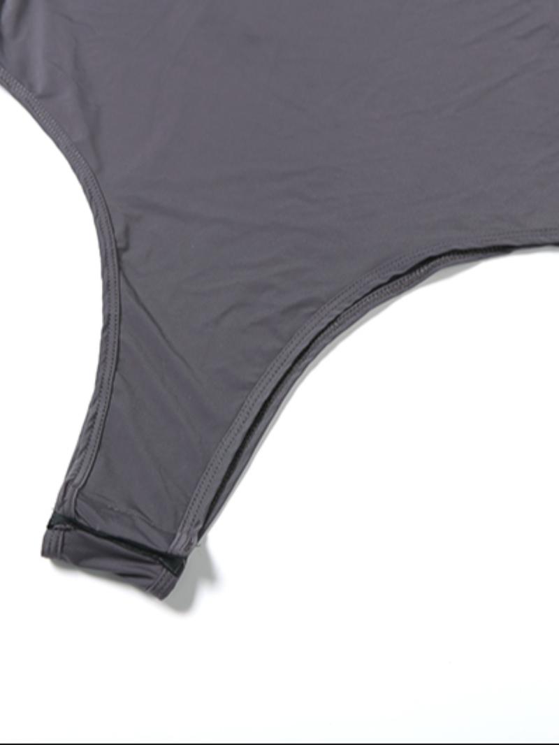 Women's Fashion Long Sleeve Jumpsuit Set, Solid Color Patchwork Tight Pants, Sexy High Waist Two-Piece, Casual Long Length