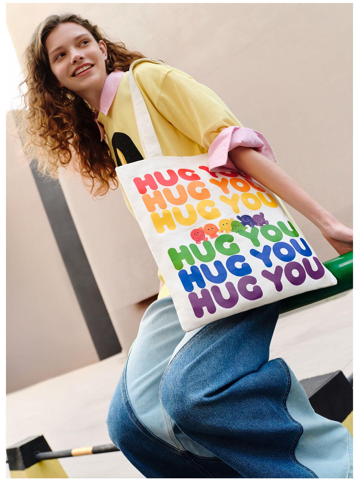 POP MART INSTINCTOY HUG YOU SERIES-Canvas Bag