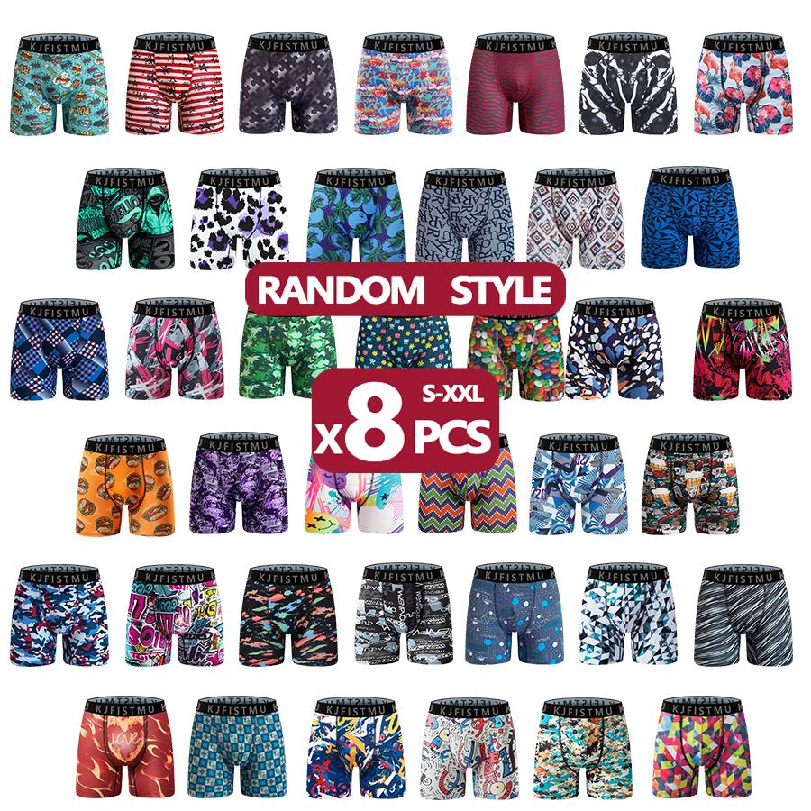 KJFISTMU 8-Piece Random Graffiti Printed Casual Sports Boxer Shorts Breathable Elastic Comfortable Wear for Everyday Use KJFISTMU 8-Piece Random Graffiti Printed Casual Sports Boxer Shorts Breathable Elastic Comfortable Wear for Everyday Use